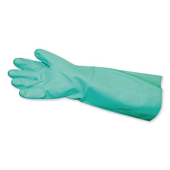 Impact Long-Sleeve Unlined Nitrile Gloves, Powder-Free, Green, Medium, 12 Pair/Carton (IMP8225M)