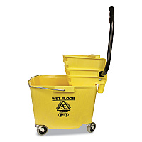 Impact Side-Press Squeeze Wringer/Plastic Bucket Combo, 12 to 32 oz, Yellow (IMP6Y26353Y)