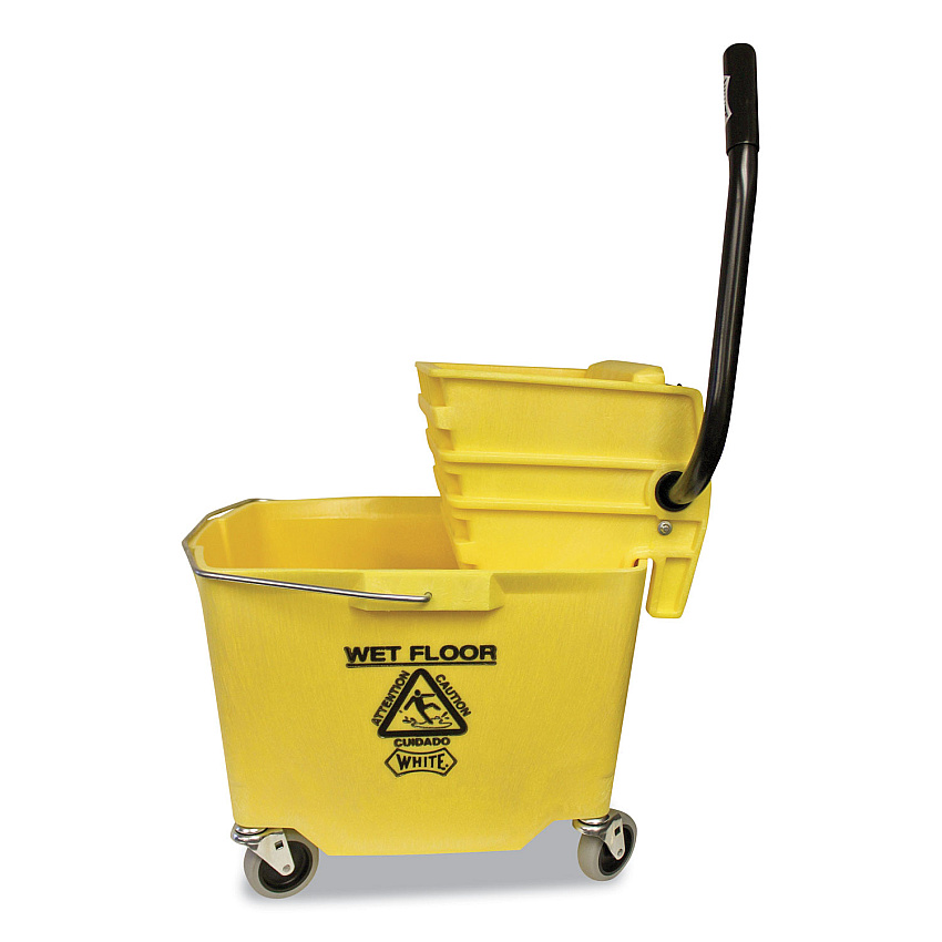 Impact Side-Press Squeeze Wringer/Plastic Bucket Combo, 12 to 32 oz, Yellow (IMP6Y26353Y)
