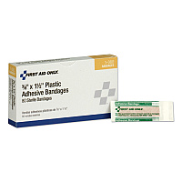 First Aid Only SmartCompliance Plastic Bandage, 0.38 x 1.5, 80/Box (FAO1080)
