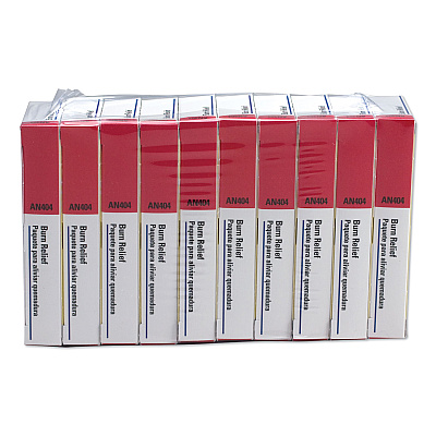 First Aid Only Burn Treatment Pack Refills for ANSI-Compliant First Aid Kits/Cabinets, 60/Pack (FAOAN404)