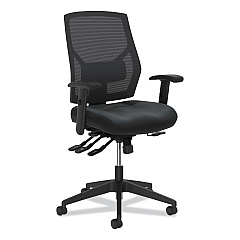HON Crio High-Back Task Chair with Asynchronous Control, Supports Up to 250 lb, 18" to 22" Seat Height, Black (BSXVL582SB11T)