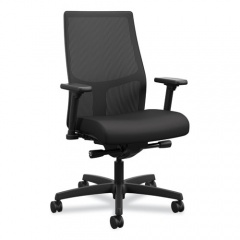 HON Ignition 2.0 4-Way Stretch Mid-Back Mesh Task Chair, Supports Up to 300 lb, 17" to 21" Seat Height, Black (I2M2AMNC10TK)