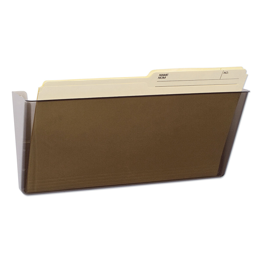 Storex Unbreakable Magnetic Wall File, Legal/Letter Size, 16" x 4" x 7", Smoke (STX70326U06C)