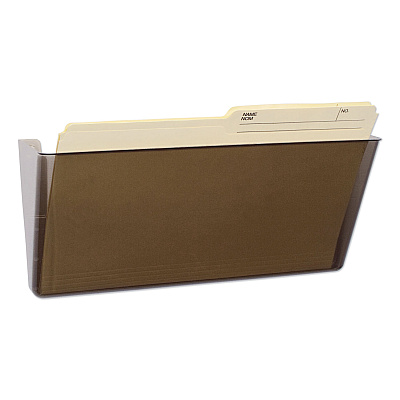 Storex Wall File, Legal Size, 16" x 4" x 7", Smoke (STX70208U06C)