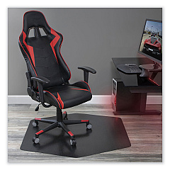 ES Robbins Game Zone Chair Mat, For Hard Floor/Medium Pile Carpet, 42 x 46, Black (ESR121563)