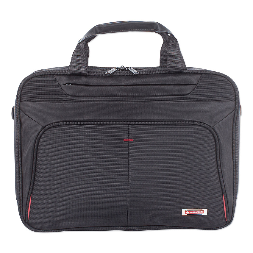 Swiss Mobility Purpose Executive Briefcase, Fits Devices Up to 15.6", Nylon, 3.5 x 3.5 x 12, Black (SWZEXB1005SMBK)