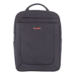 Swiss Mobility Cadence 2 Section Business Backpack, Fits Devices Up to 15.6", Polyester, 6 x 6 x 17, Charcoal (SWZBKP1012SMCH)