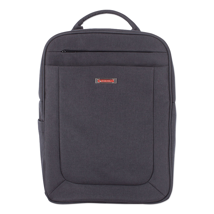 Swiss Mobility Cadence 2 Section Business Backpack, Fits Devices Up to 15.6", Polyester, 6 x 6 x 17, Charcoal (SWZBKP1012SMCH)