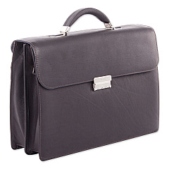 Swiss Mobility Milestone Briefcase, Fits Devices Up to 15.6", Leather, 5 x 5 x 12, Brown (SWZ49545802SM)