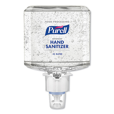 PURELL Advanced E3-Rated Instant Hand Sanitizer Gel, 1,200 mL Refill, Fragrance-Free, For ES4 Dispensers, 2/Carton (506102)