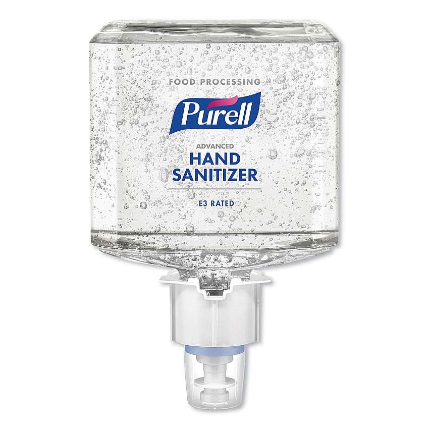 PURELL Advanced E3-Rated Instant Hand Sanitizer Gel, 1,200 mL Refill, Fragrance-Free, For ES4 Dispensers, 2/Carton (506102)