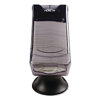 Morcon Tissue Valay Tower Napkin Dispenser, 8 x 17.25 x 13, Transparent Black (NT555)