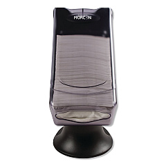 Morcon Tissue Valay Tower Napkin Dispenser, 8 x 17.25 x 13, Transparent Black (NT555)