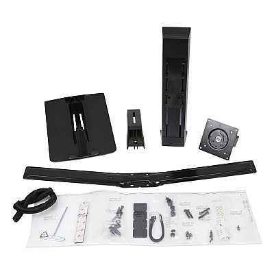 WorkFit by Ergotron Monitor Riser, For 24" Monitors, 30 Degree Tilt, Black, Supports 16 lb (ERG97933085)