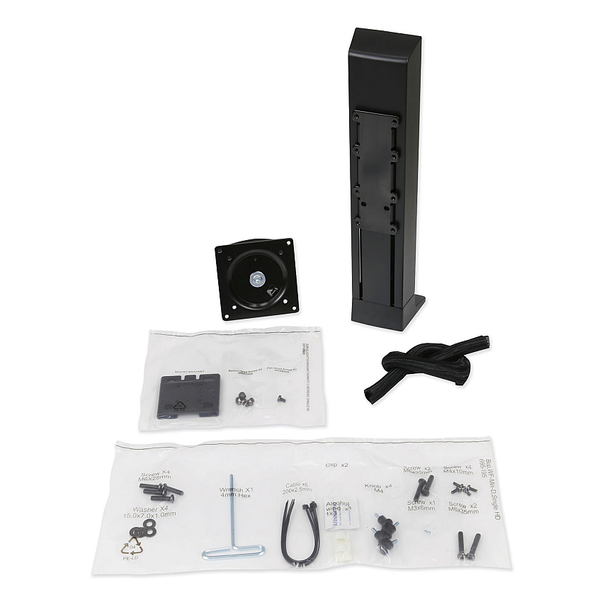 WorkFit by Ergotron Monitor Riser, For 24" Monitors, 30 Degree Tilt, Black, Supports 16 lb (ERG97935085)