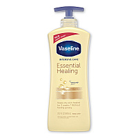 Vaseline Intensive Care Essential Healing Body Lotion, 20.3 oz, Pump Bottle, 4/Carton (UNI07900)