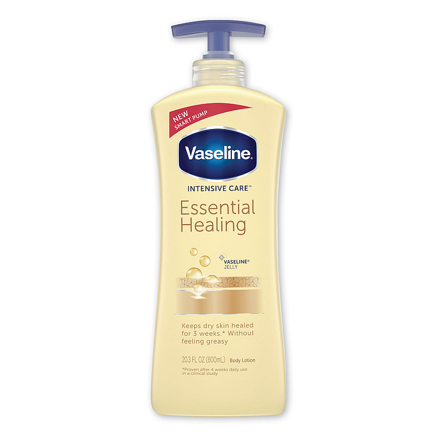 Vaseline Intensive Care Essential Healing Body Lotion, 20.3 oz, Pump Bottle (UNI07900EA)