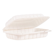 Dart ProPlanet Hinged Lid Containers, Hoagie Container, 6.5 x 9 x 2.8, White, Plastic, 200/Carton (206MFPPHT1)