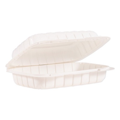 Dart ProPlanet Hinged Lid Containers, Hoagie Container, 6.5 x 9 x 2.8, White, Plastic, 200/Carton (206MFPPHT1)