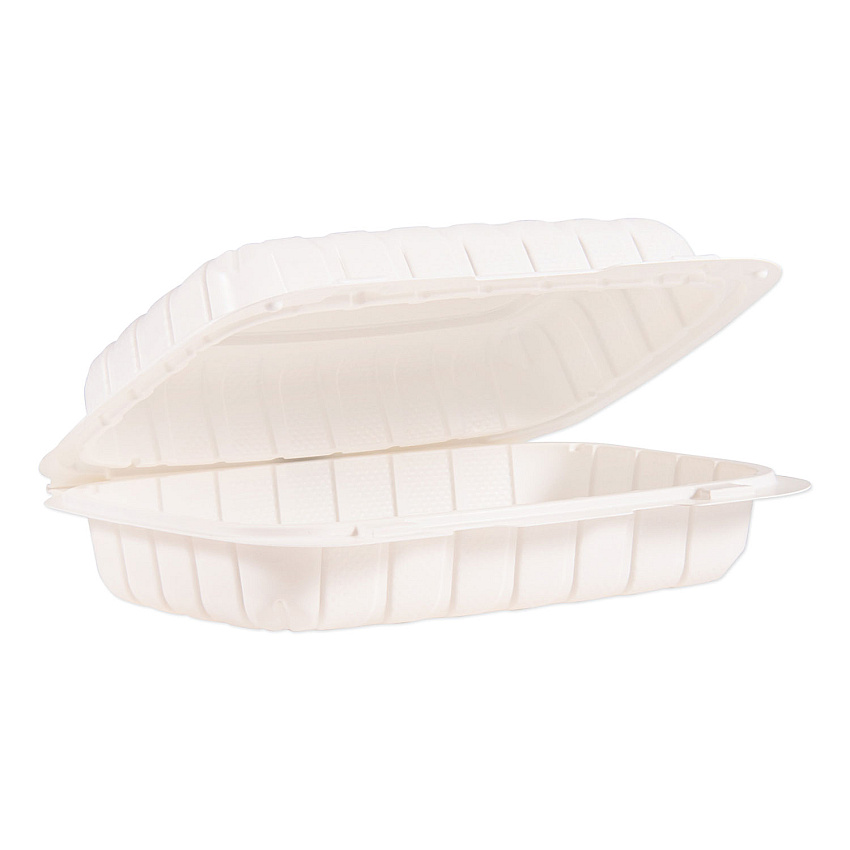 Dart Hinged Lid Containers, Hoagie Container, 6.5 x 9 x 2.8, White, Plastic, 200/Carton (DCC206MFPPHT1)