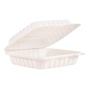 Dart Hinged Lid Containers, Single Compartment, 9 x 8.8 x 3, White, 150/Carton (90MFPPHT1)