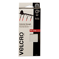 Velcro Industrial-Strength Heavy-Duty Fasteners, 2" x 4 ft, White (VEK90595)