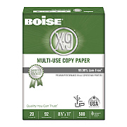 Boise X-9 Multi-Use Copy Paper, 92 Bright, 20 lb Bond Weight, 8.5 x 11, White, 500 Sheets/Ream, 5 Reams/Carton (CASOX9001JR)