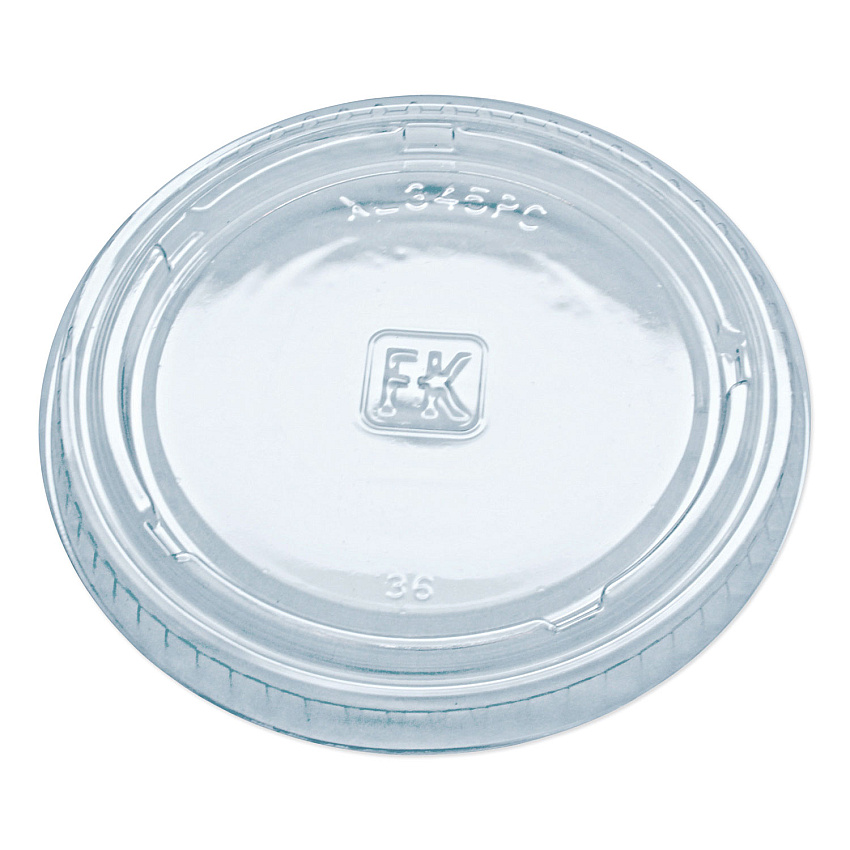 Fabri-Kal Portion Cup Lids, Fits 3.25 oz to 5.5 oz Cups, Clear, 2,500/Carton (FABXL345PC)
