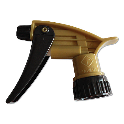 TOLCO 320ARS Acid Resistant Trigger Sprayer, 9.5" Tube, Fits 32 oz Bottle with 28/400 Neck Thread, Gold/Black, 200/Carton (TOC110580)