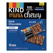 KIND Minis Chewy, Dark Chocolate, 0.81 oz,10/Pack (27896)
