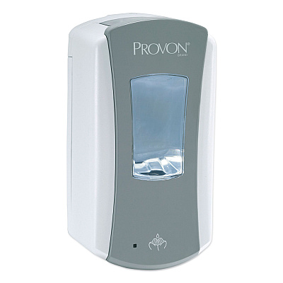 PROVON Ltx-12 Dispenser, 1,200 Ml, 5.75 X 3.38 X 10.63, Gray/White, 4/Carton (GOJ197104CT)