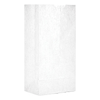 General Grocery Paper Bags, #4 Size, 5" x 3.33" x 9.75", White, 500/Bundle (BAGGW4500)