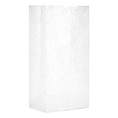 General Grocery Paper Bags, #4 Size, 5" x 3.33" x 9.75", White, 500/Bundle (BAGGW4500)