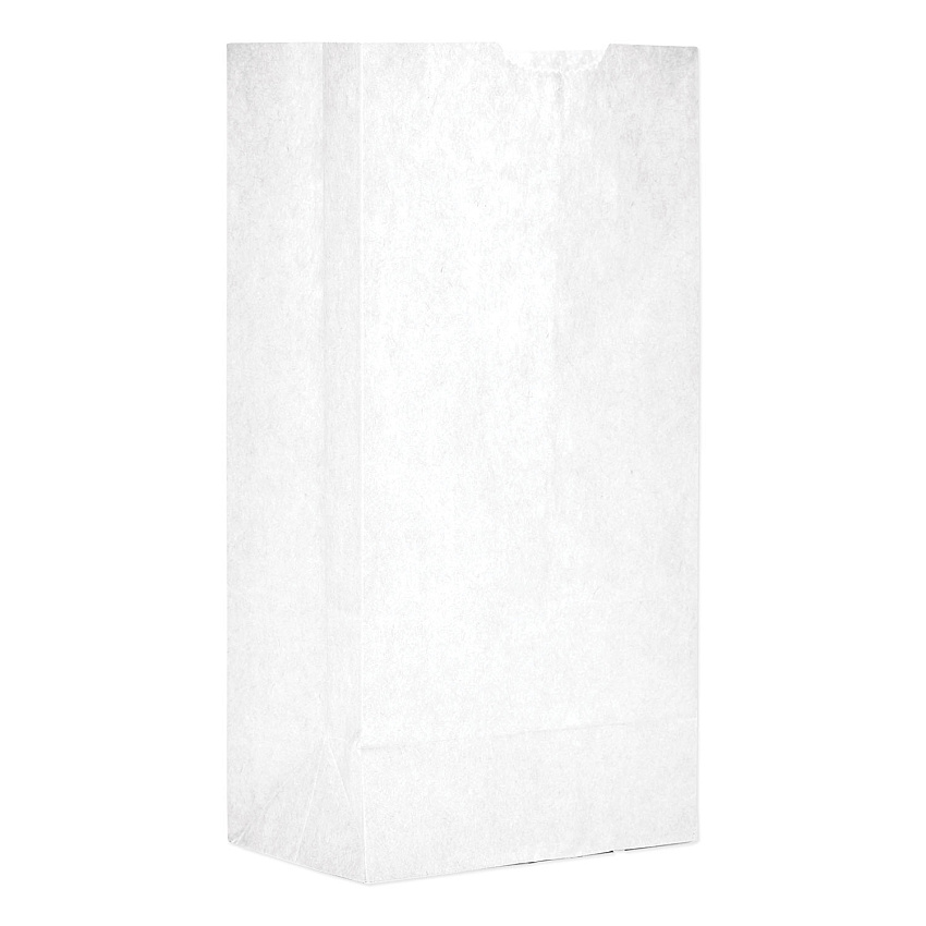 General Grocery Paper Bags, #4 Size, 5" x 3.33" x 9.75", White, 500/Bundle (BAGGW4500)