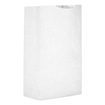 General GROCERY PAPER BAGS, 30 LBS CAPACITY, #2, 4.31"W X 2.44"D X 7.88"H, WHITE, 6,000 BAGS (BAGGW2)