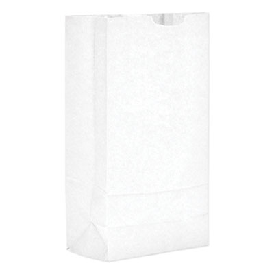 General GROCERY PAPER BAGS, 35 LBS CAPACITY, #10, 6.31"W X 4.19"D X 12.38"H, WHITE, 2,000 BAGS (BAGGW10)