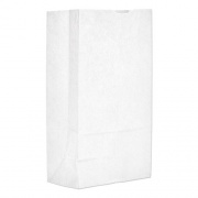 General Grocery Paper Bags, 40 lb Capacity, #12, 7.06" x 4.5" x 13.75", White, 500 Bags (GW12500)