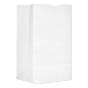 General Grocery Paper Bags, 40 lb Capacity, #20 Squat, 8.25" x 5.94" x 13.38", White, 500 Bags (GW20S500)