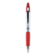 Zebra Z-Grip MAX Ballpoint Pen, Retractable, Medium 1 mm, Red Ink, Silver/Red Barrel, 12/Pack (ZEB22430)