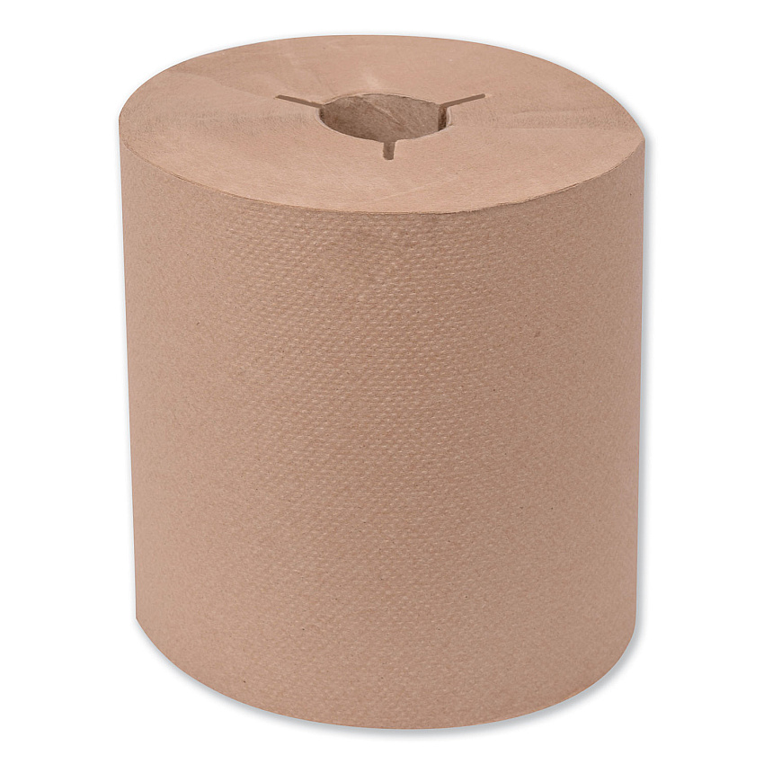 Tork Universal Hand Towel Roll, Notched, 1-Ply, 8" x 630 ft, Natural, 6 Rolls/Carton (TRK8031500)