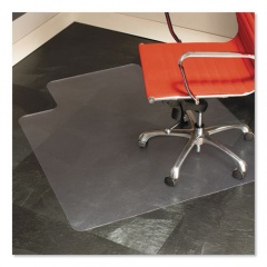 ES Robbins EverLife Chair Mat for Hard Floors, Heavy Use, Rectangular with Lip, 45 x 53, Clear (132123)