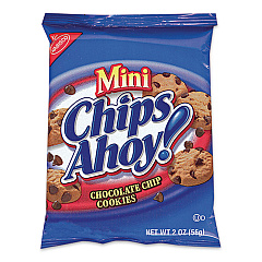 Nabisco Chocolate Chip Cookies - Single Serve, 2 oz Packets, 60/Carton (CAHNFG015480)