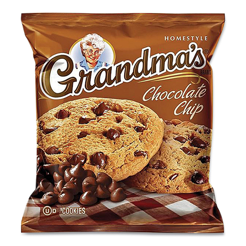 Grandma's Cookies - Single Serve, Chocolate Chip, 2.5 oz Packet, 60/Carton (GRMFRI45092)