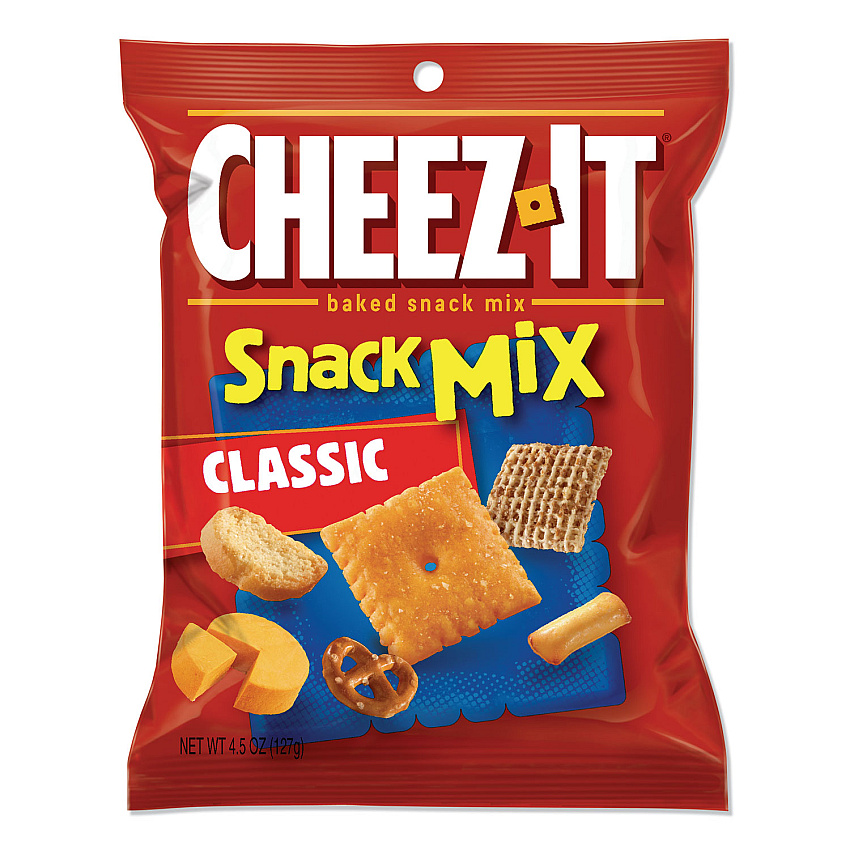 Sunshine Cheez-it Baked Snack Mix, Classic Cheese, 4.5 oz Bag, 6/Pack (KEB57715)