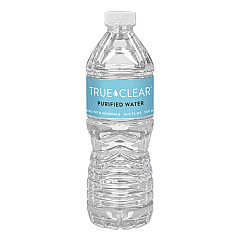 True Clear Purified Bottled Water, 16.9 oz Bottle, 24 Bottles/Carton (TCLTRC05L24CT)