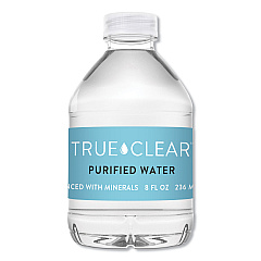 True Clear Purified Bottled Water, 8 oz Bottle, 24 Bottles/Carton (TCL8OZ24CT)