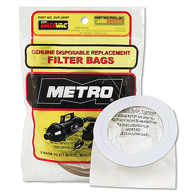 DataVac Replacement Bags for Handheld Steel Vacuum/Blower, 5/Pack (MEVDVP26RP)