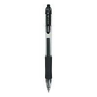 Zebra Sarasa Dry Gel X20 Gel Pen, Retractable, Medium 0.7 mm, Black Ink, Clear/Black Barrel, 36/Pack (ZEB46136)