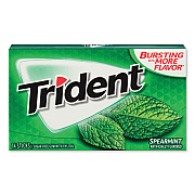 Trident Sugar-Free Gum, Spearmint, 14 Sticks/Pack, 12 Packs/Box (CDBMOZ01106)